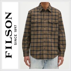 Filson Guide Shirt Medium plaid brown blue
